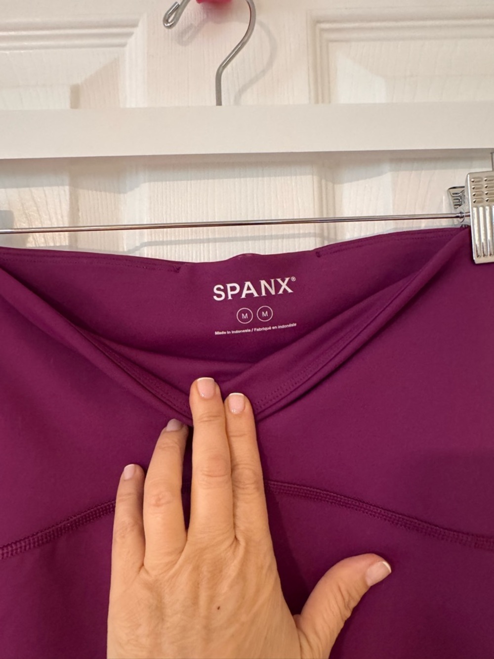 SPANX Women's  Booty Boots Berry Purple Leggings - Size M